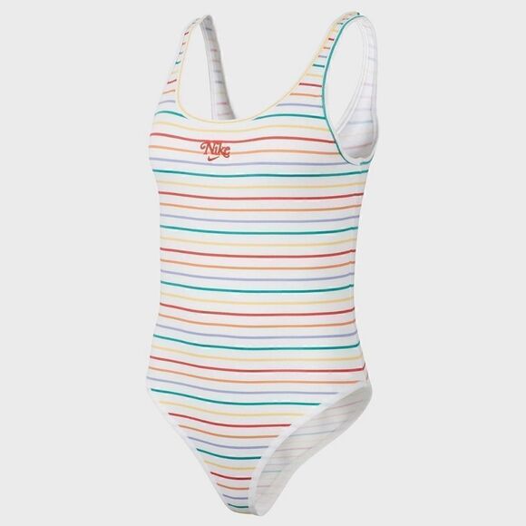 Nike Sportswear NSW White Stripped Bodysuit Medium - Picture 8 of 8